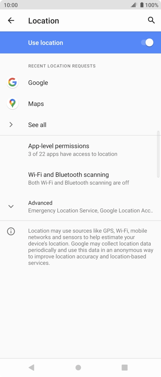 Press App-level permissions. Press App-level permissions.