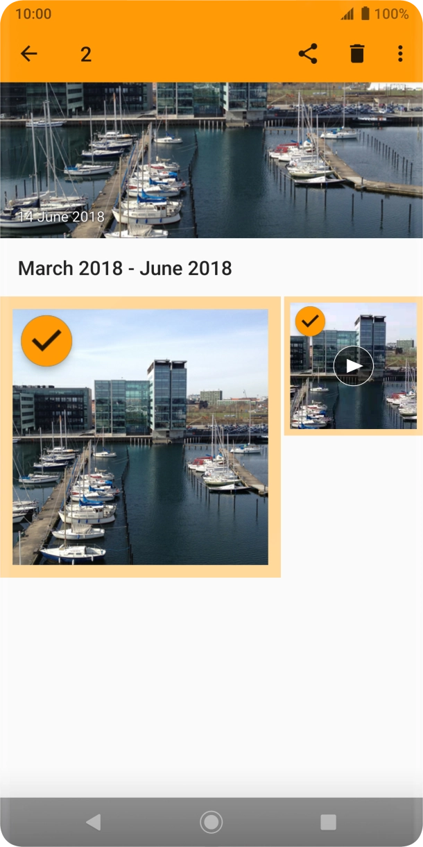 Press the share icon. Press the share icon.
