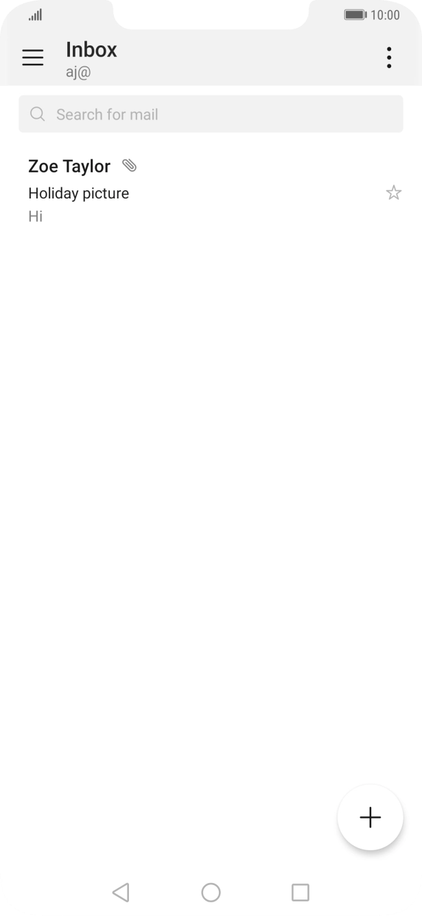 Press the new email icon.