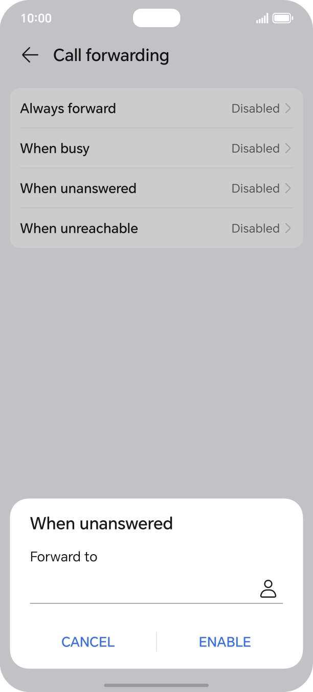 Key in 901 and press ENABLE.