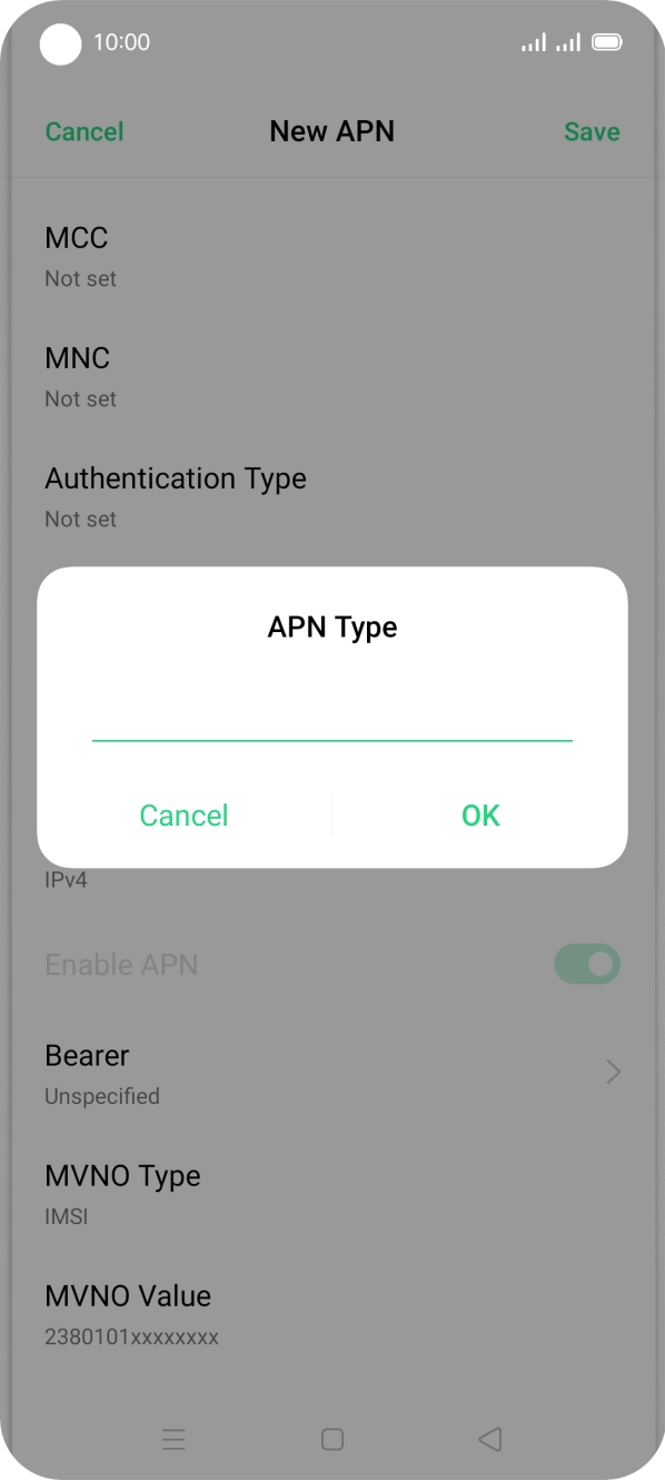Key in mms and press OK.