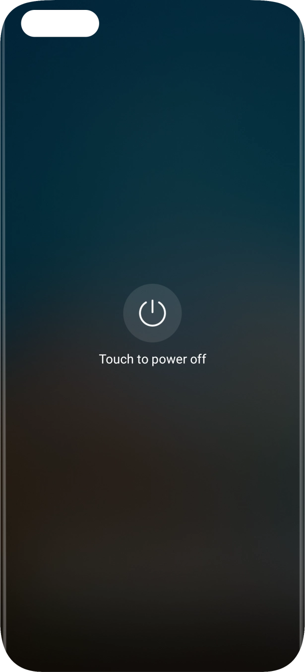 Press Touch to power off.