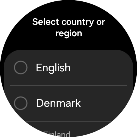 Press the required region. Press the required region.