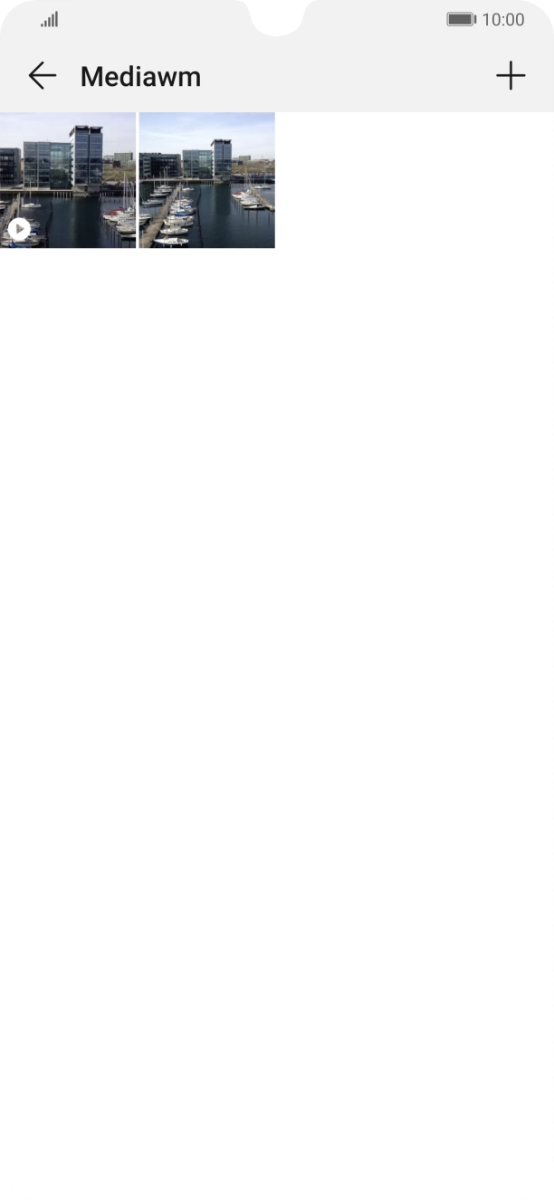 Press and hold any picture or video clip. Press and hold any picture or video clip.