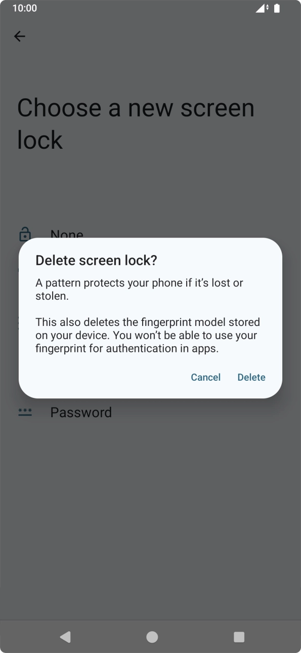 Press Delete. Press Delete.