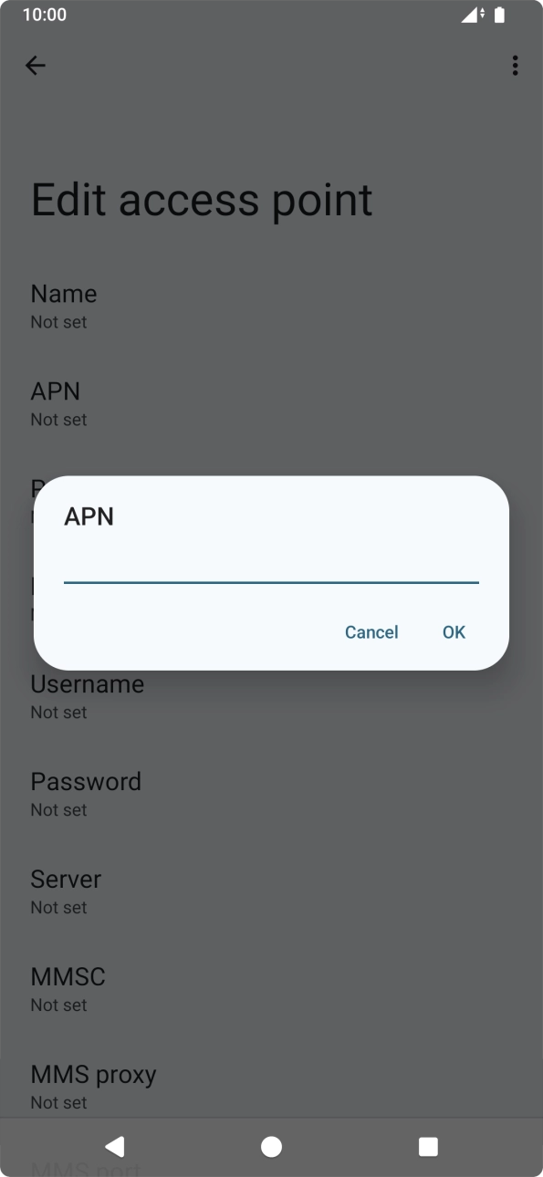 Key in wap.o2.co.uk and press OK. Key in wap.o2.co.uk and press OK.