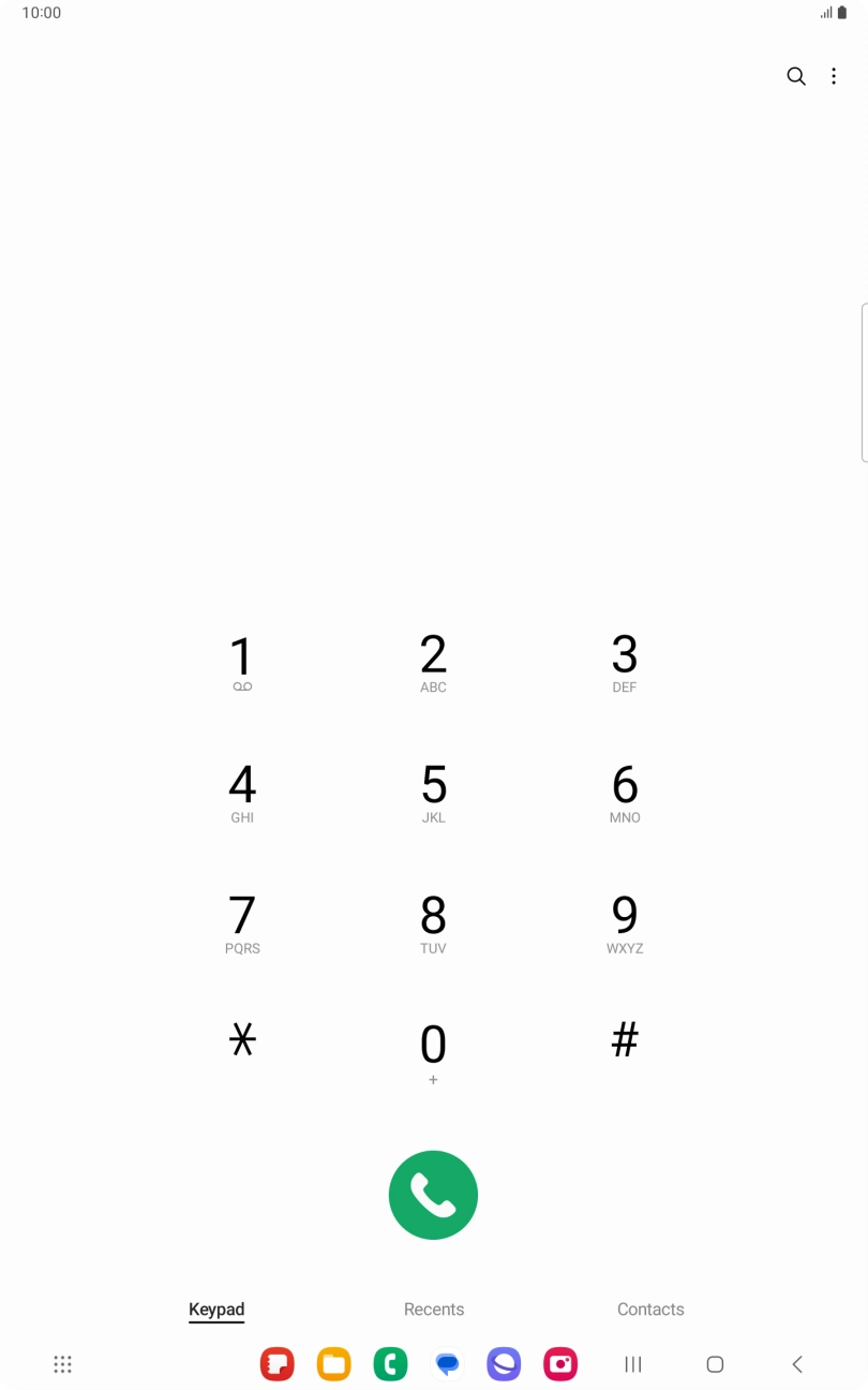 Press the menu icon. Press the menu icon.