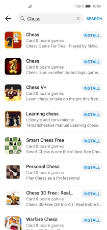 Press the required app.
