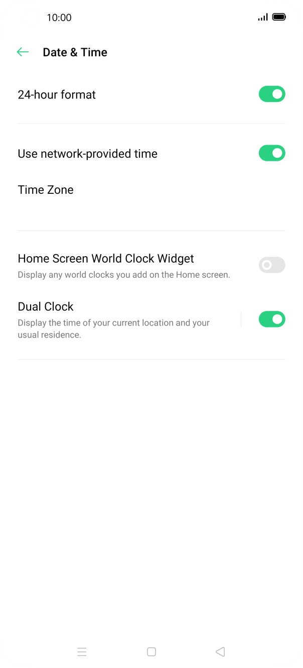 Press the Home key to return to the home screen.