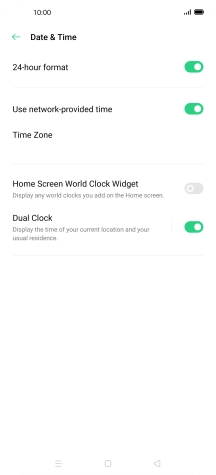 Press the Home key to return to the home screen.