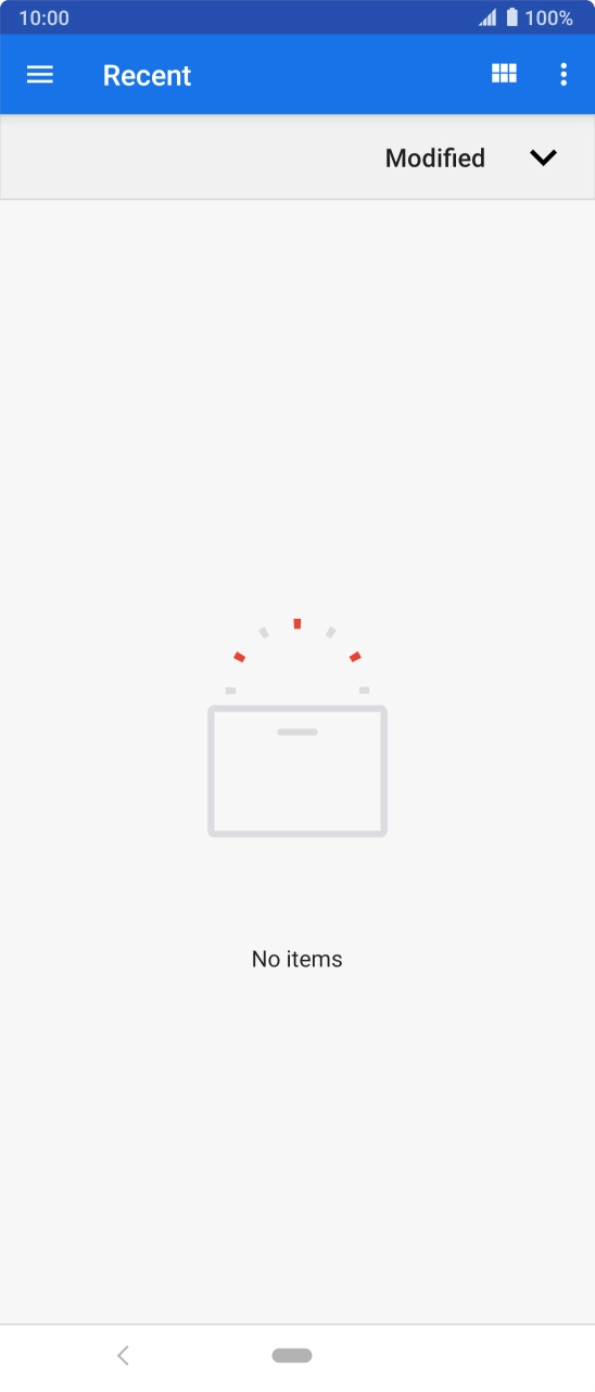 Press the settings icon.