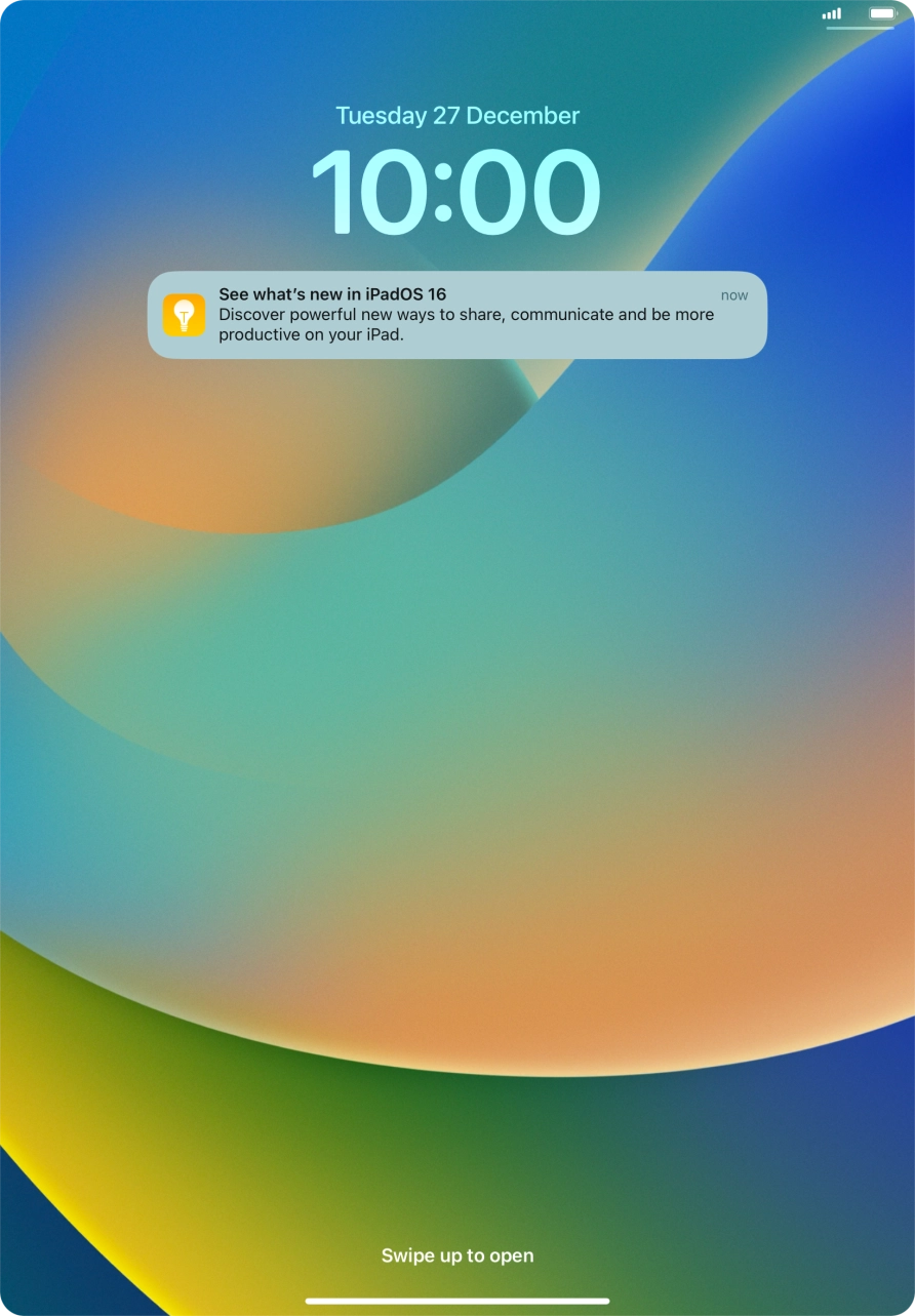 Press the required notification and follow the instructions on the screen to use the selected function.