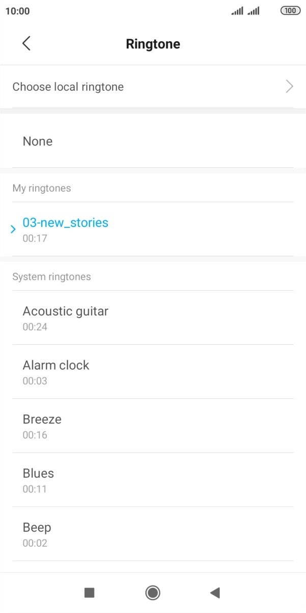 Press the Home key to return to the home screen.