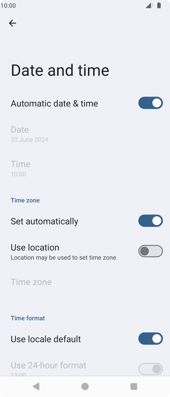 Press the Home key to return to the home screen.