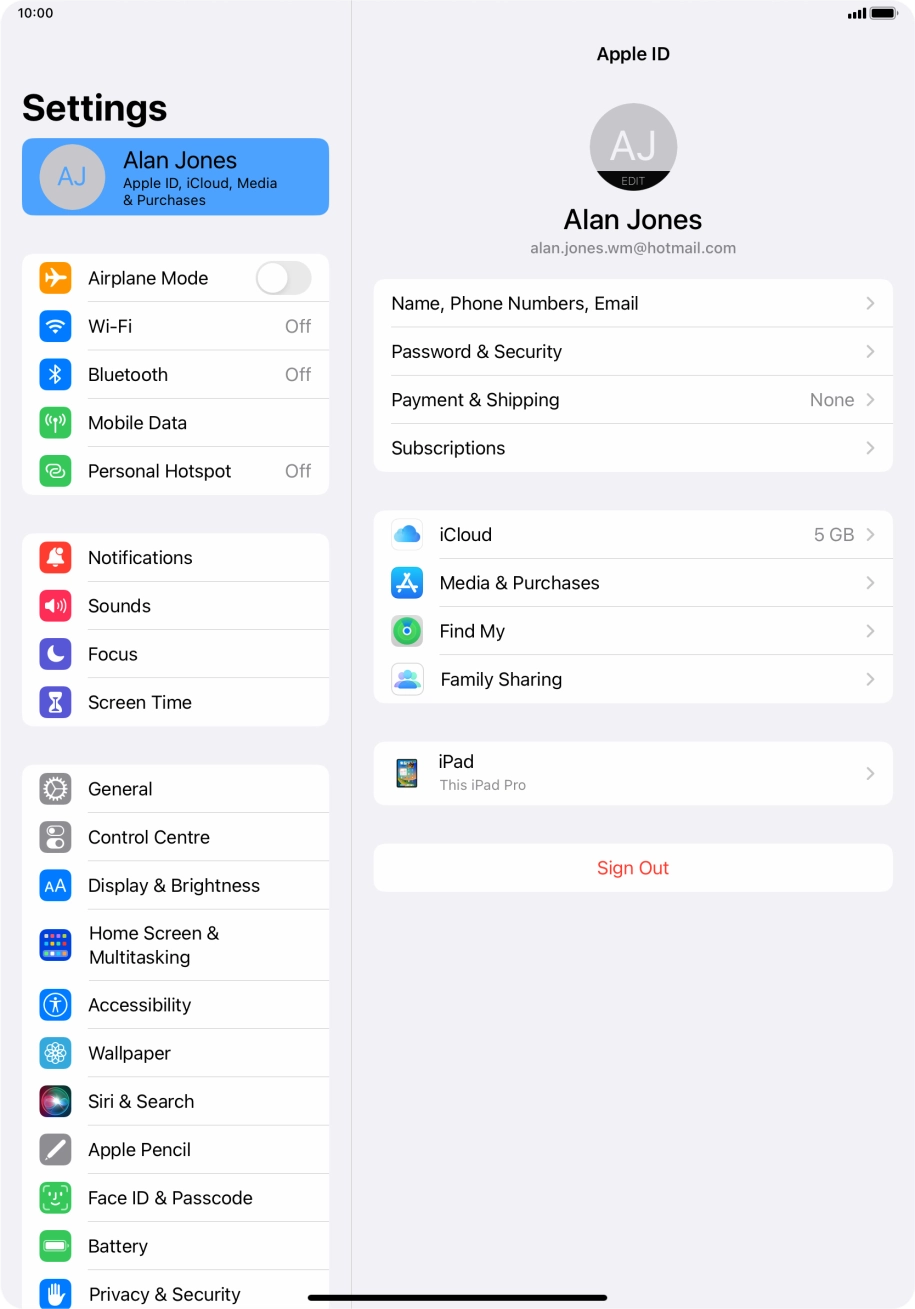 Slide your finger upwards starting from the bottom of the screen to return to the home screen.