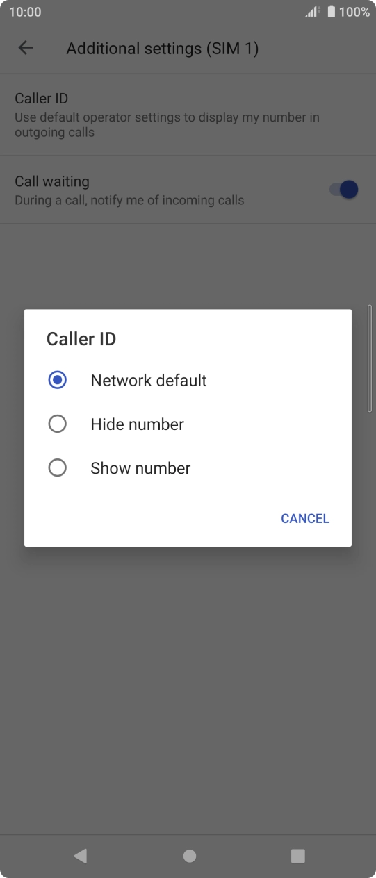 Press Show number to turn on caller identification. Press Show number to turn on caller identification.