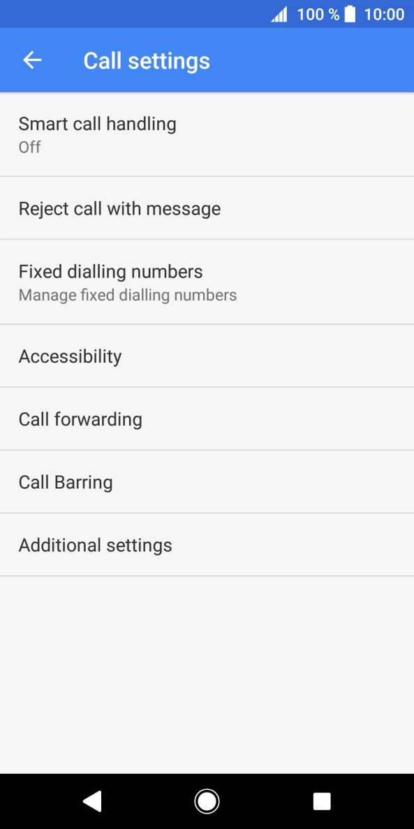 Press Call forwarding.