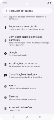 Prima Acerca do telemóvel.