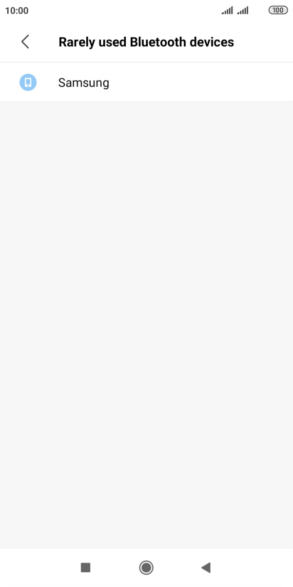 Press the required Bluetooth device and follow the instructions on the screen to pair the device with your phone.