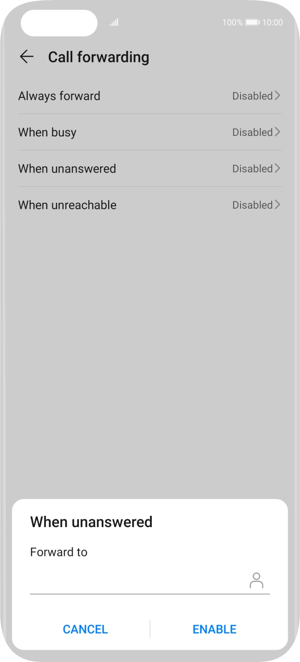 Key in 901 and press ENABLE.