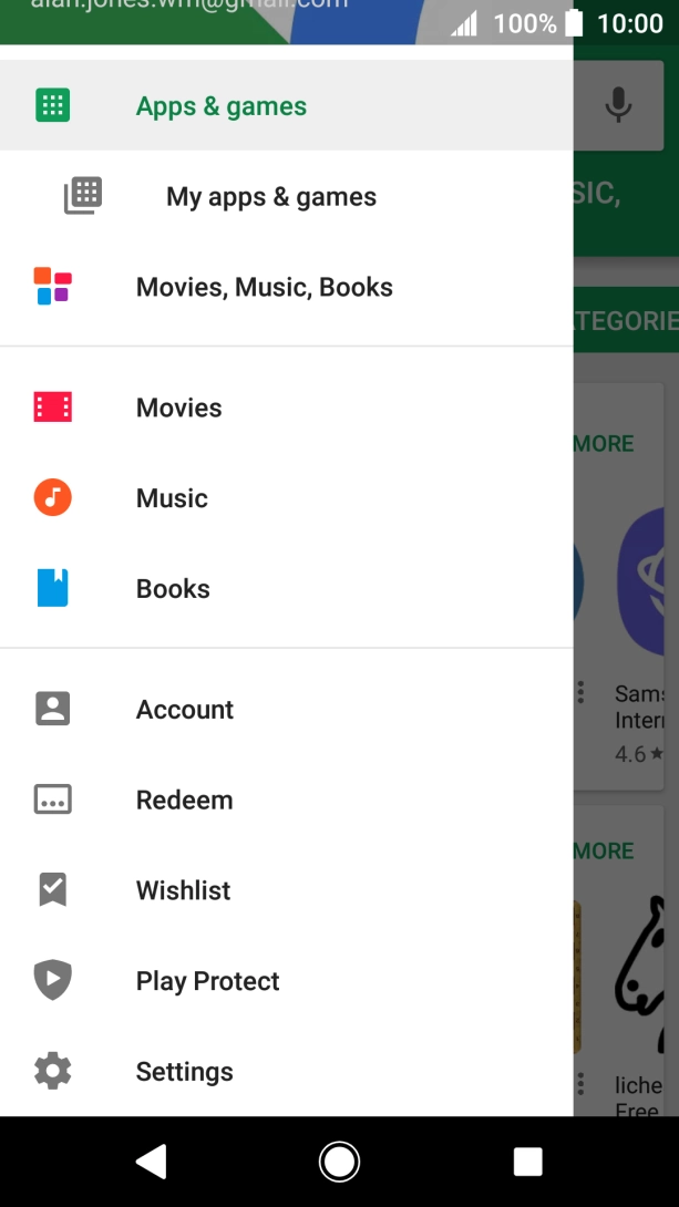 Press My apps & games.