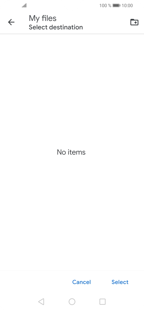 To create a new folder, press the new folder icon and follow the instructions on the screen to create a new folder. To create a new folder, press the new folder icon and follow the instructions on the screen to create a new folder.