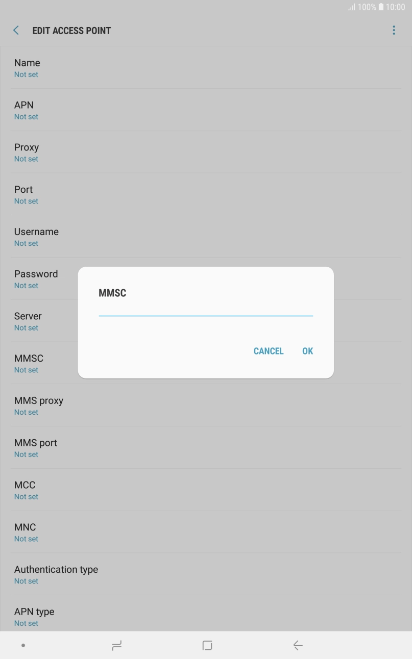 Key in http://mmsc.mms.o2.co.uk:8002 and press OK. Key in http://mmsc.mms.o2.co.uk:8002 and press OK.