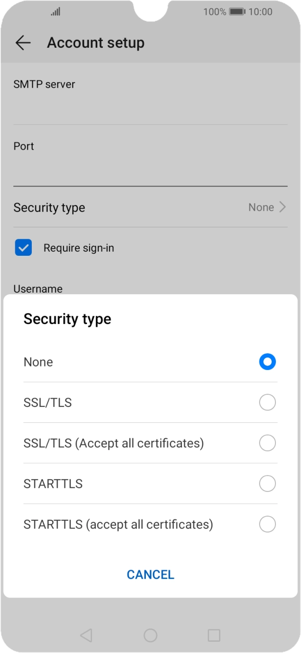 Press None to turn off the function. Press None to turn off the function.