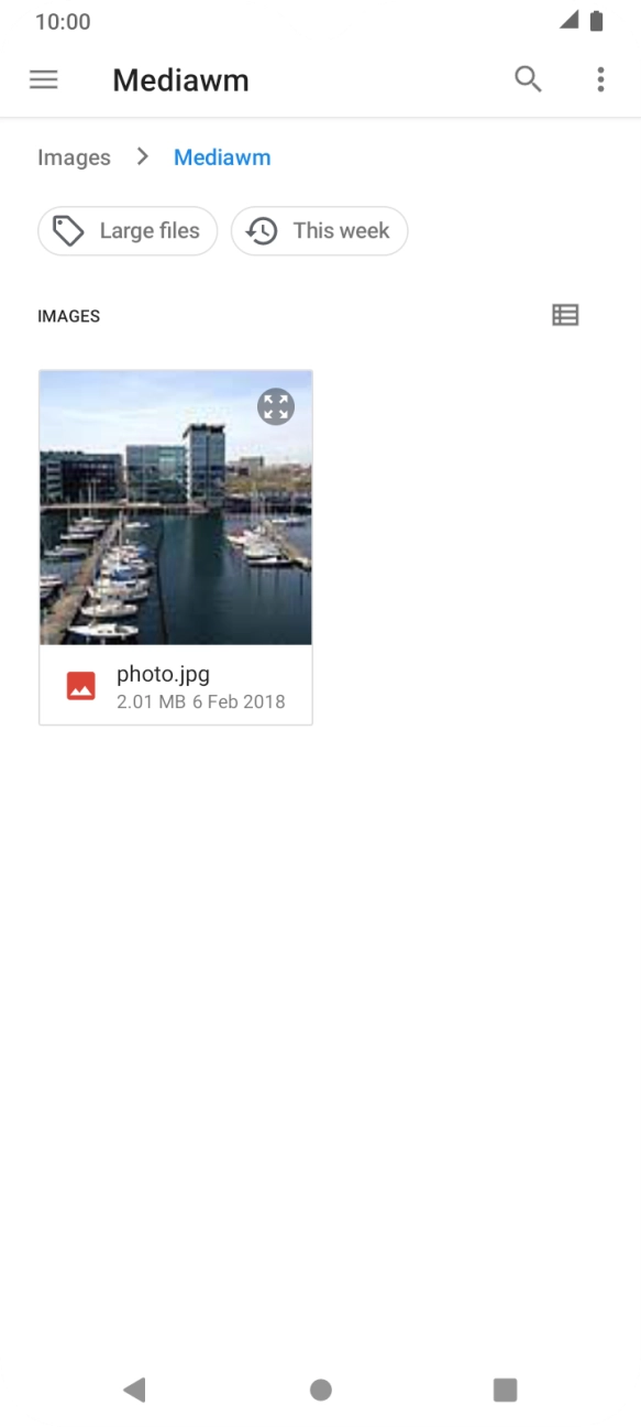 Press the required file.