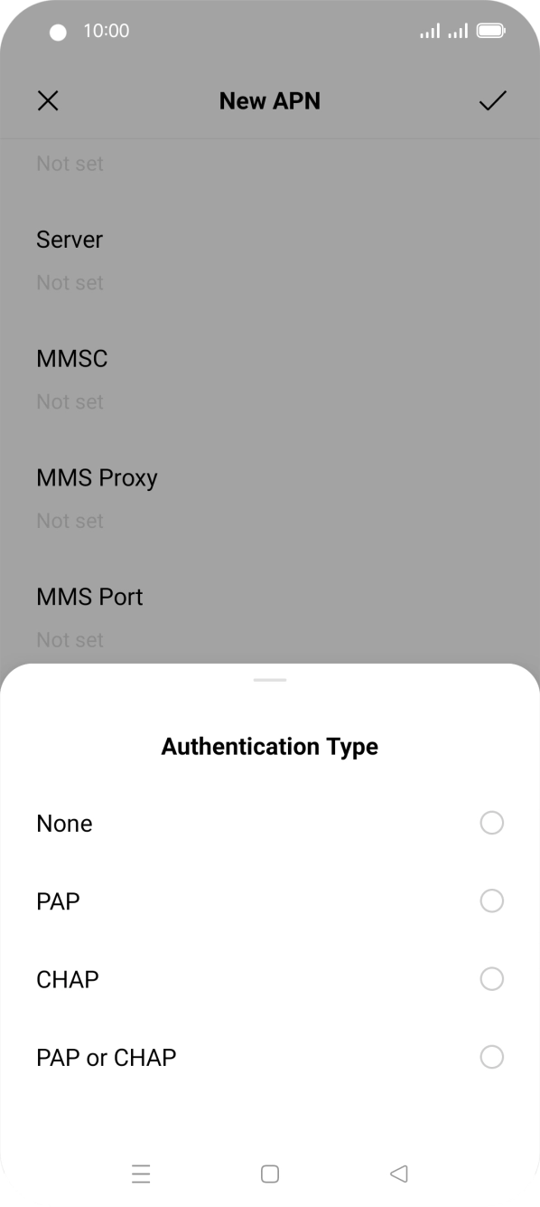 Press PAP. Press PAP.