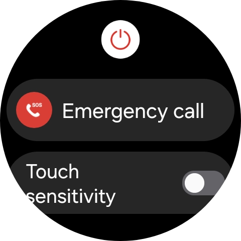 Press the power off icon.