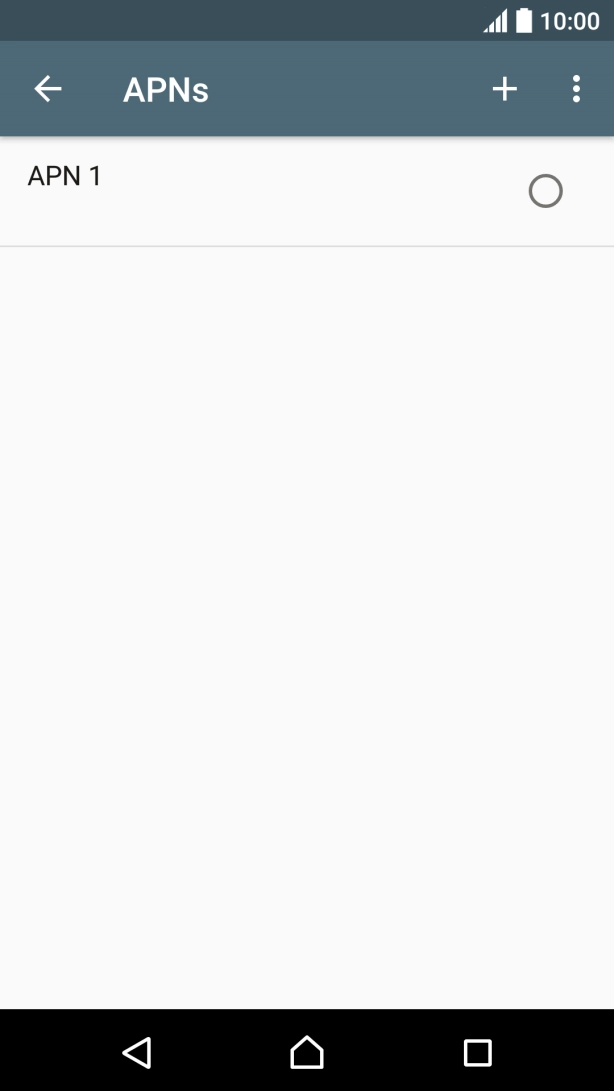 Press the new data connection icon. Press the new data connection icon.