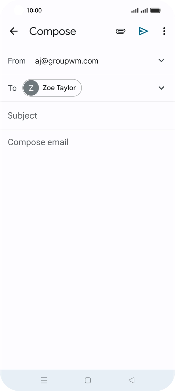 Press Subject and key in the required subject.
