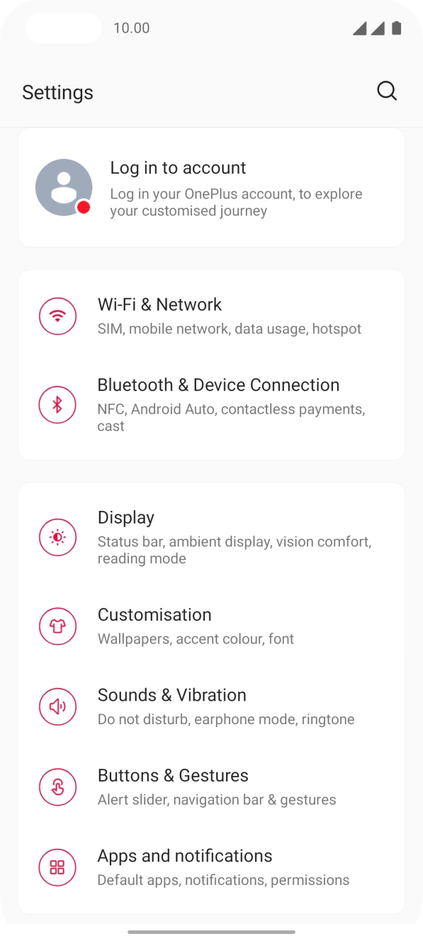 Press Wi-Fi & Network. Press Wi-Fi & Network.
