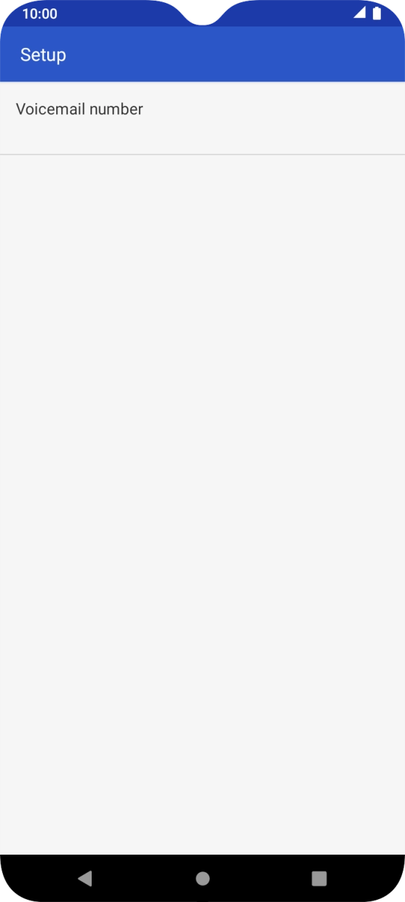 Press Voicemail number.