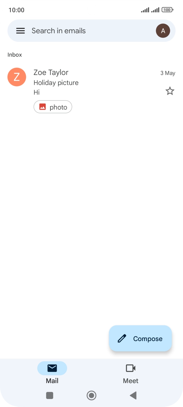 Press the profile icon.