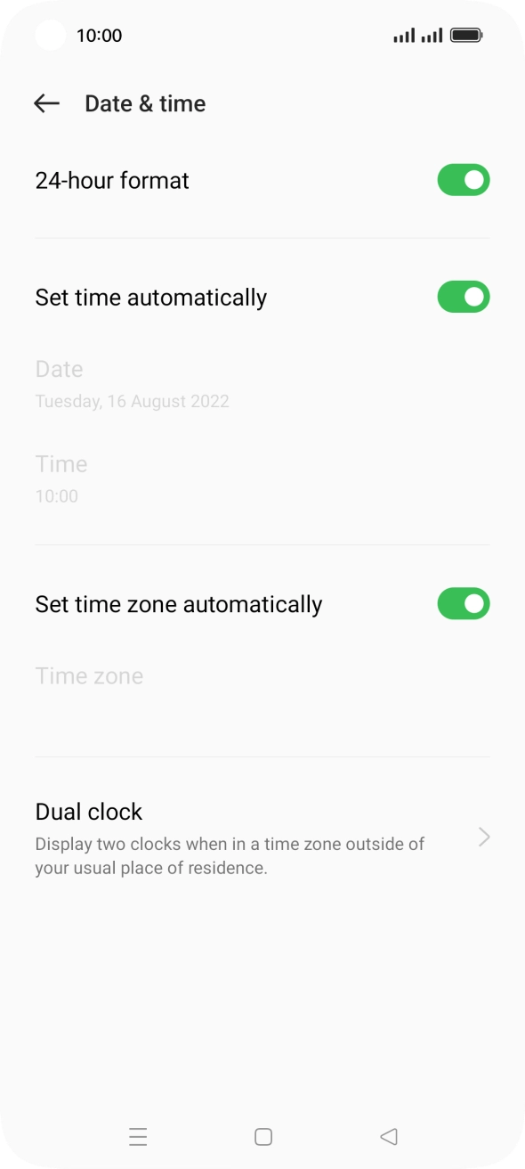 Press the Home key to return to the home screen.