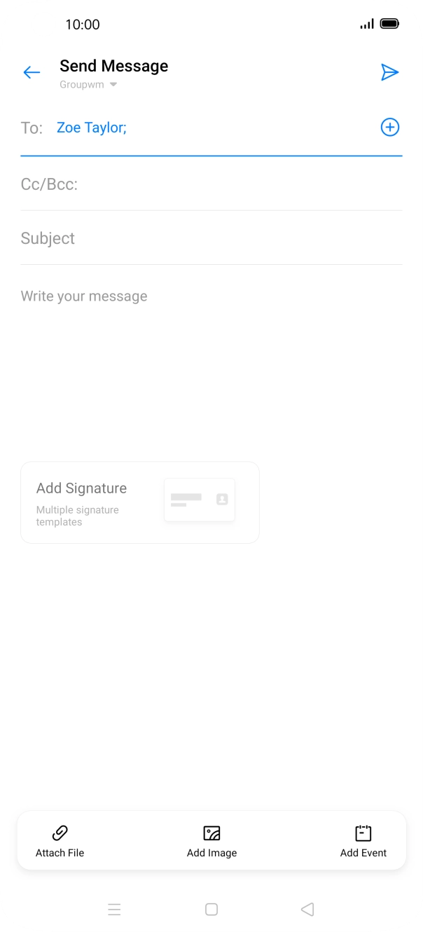 Press Subject and key in the required subject. Press Subject and key in the required subject.