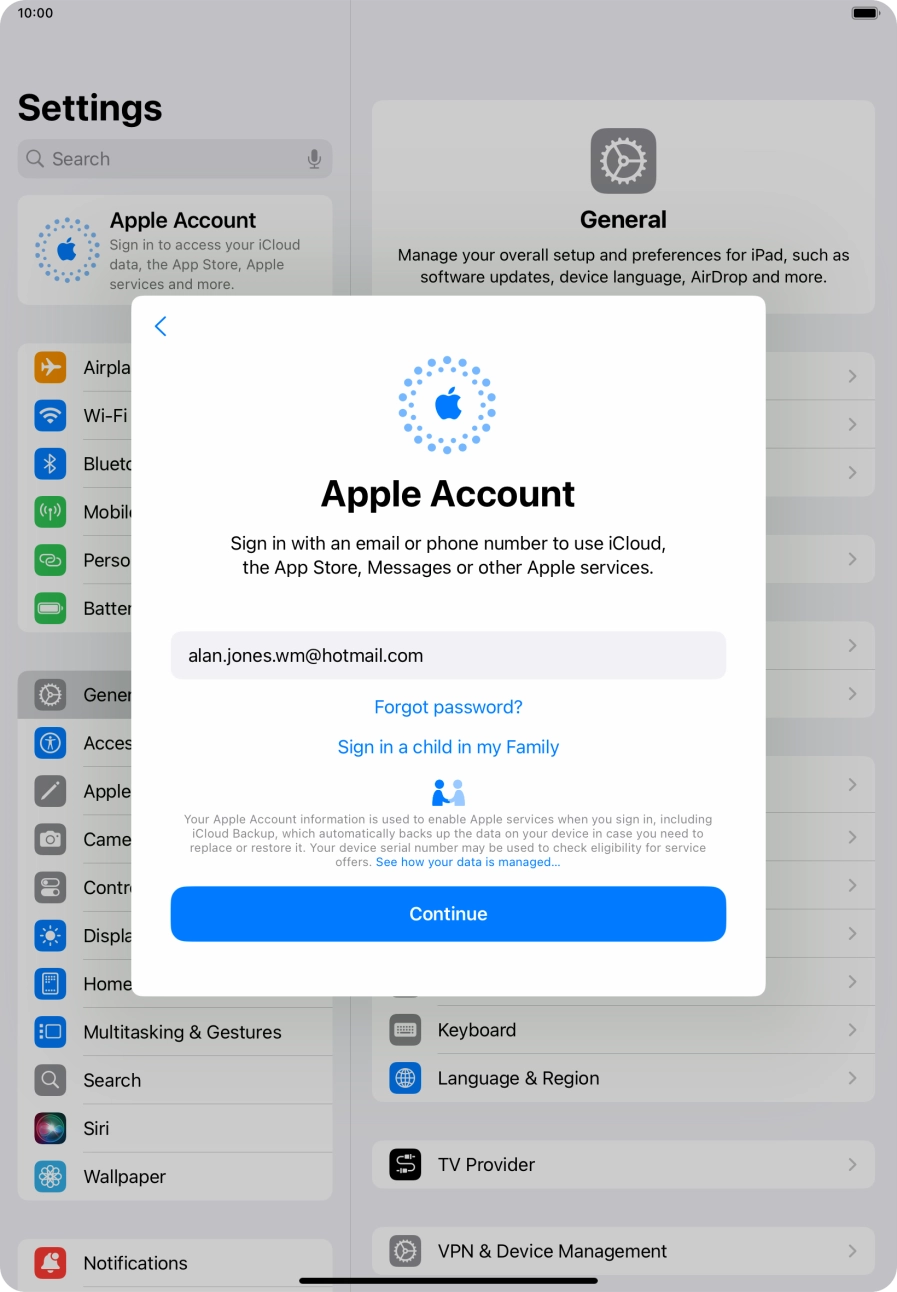 Press Continue. Press Continue.