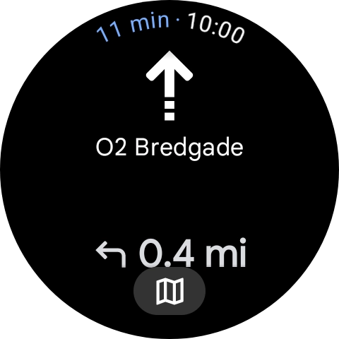 Follow the instructions on the screen to navigate to the selected destination.