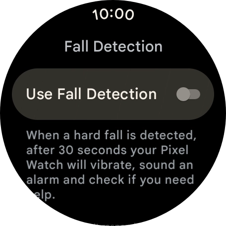 Follow the instructions on the screen to turn the function on or off.