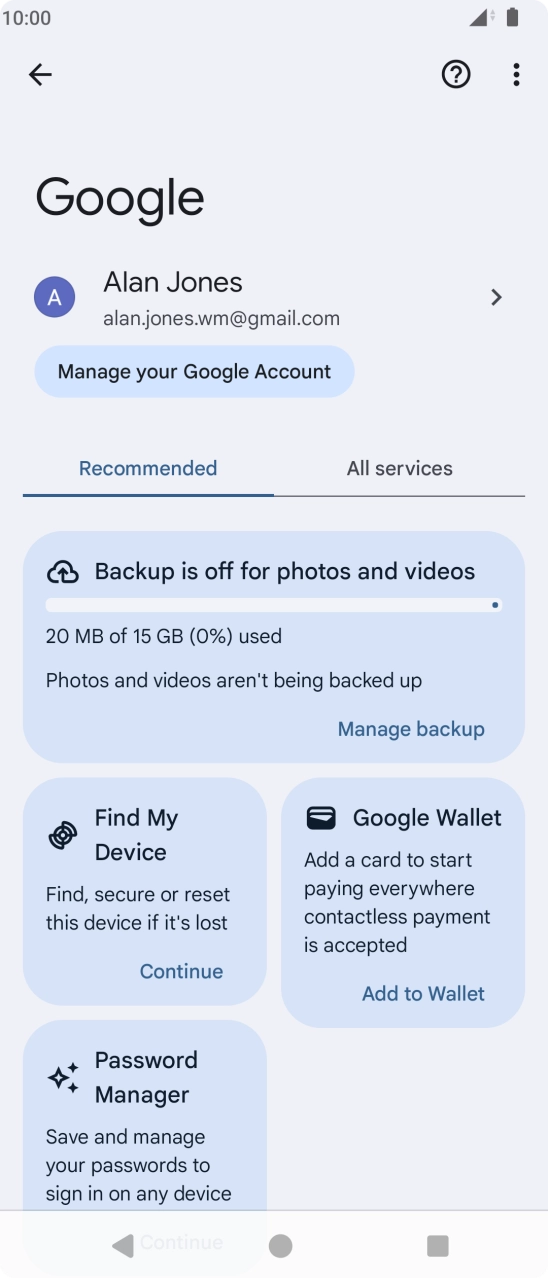 Press Find My Device. Press Find My Device.