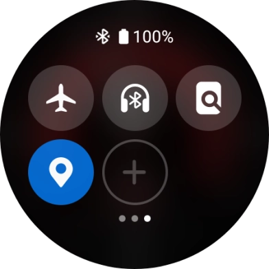 Press the flight mode icon to turn the function on or off.