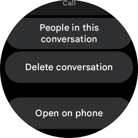 Press Delete conversation.