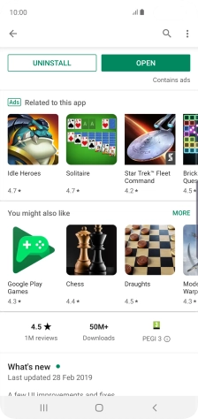 Press the Home key to return to the home screen.