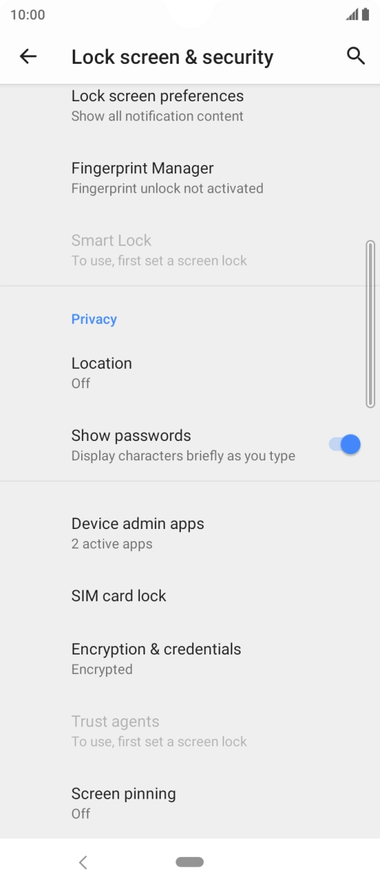 Press SIM card lock.