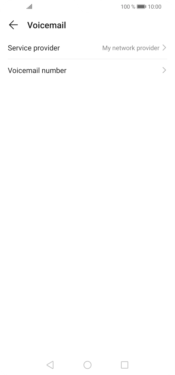 Press Voicemail number.