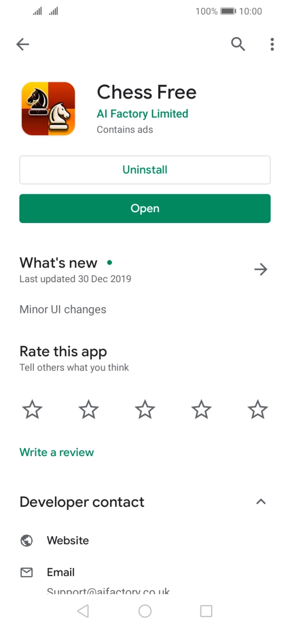 Press the Home key to return to the home screen.
