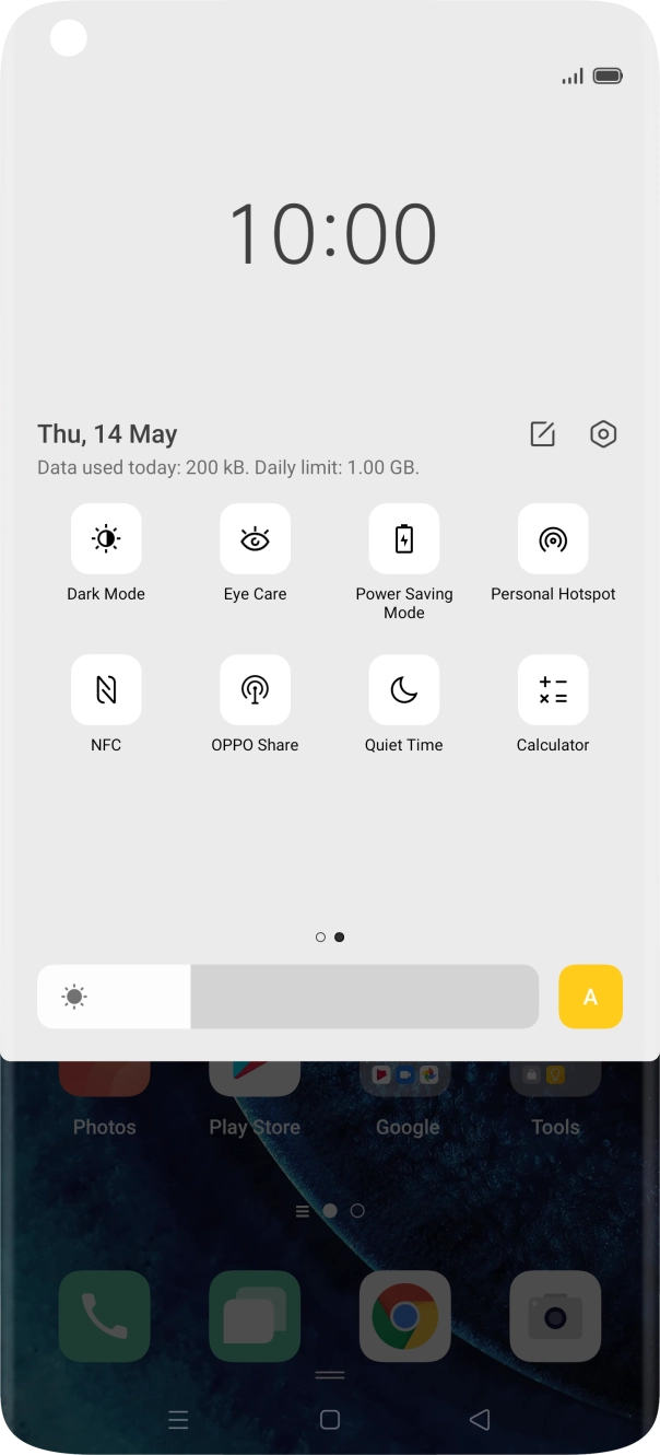 Press Power Saving Mode to turn on the function.