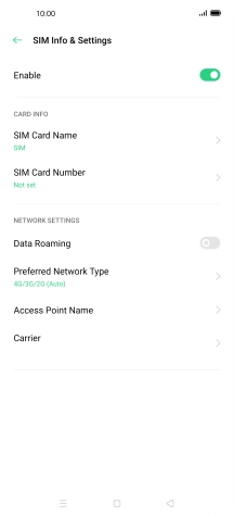 Press Preferred Network Type.